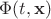 $\Phi(t,\mathbf x)$