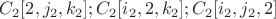 $C_2[2,j_2,k_2];C_2[i_2,2,k_2];C_2[i_2,j_2,2]$