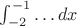 $\int_{-2}^{-1}\ldots dx$