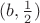 $(b, \frac12)$