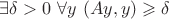 $\exists\delta>0 \ \forall y \ (Ay, y)\geqslant \delta $