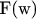 F(w)