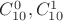 $\[C_{10}^0,C_{10}^1\]$