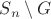 $S_n\setminus G$