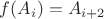 $f(A_i) = A_{i+2}$