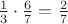 $\frac13\cdot\frac67=\frac27$