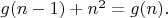 $g(n-1)+n^2=g(n).$