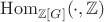 $\mathrm{Hom}_{\mathbb Z[G]}(\cdot,\mathbb Z)$