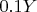 $0.1Y$