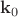 $\mathbf k_0$