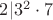 $2|3^2\cdot 7$