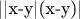 ||x-y|(x-y)|