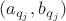 $(a_{q_j}, b_{q_j})$