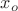 $x_{o}$
