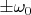$\pm \omega_0$