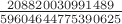 $\frac{208820030991489}{59604644775390625}$ $\frac{208820030991489}{59604644775390625}$