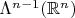 $\Lambda^{n-1} (\mathbb R^n)$