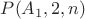 $P(A_1, 2, n)$