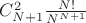$C_{N+1}^2 \frac{N!}{N^{N+1}}$ $C_{N+1}^2 \frac{N!}{N^{N+1}}$
