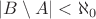 $\left\lvert B \setminus A \right\rvert < \aleph_0$