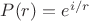$P(r) = e^{i/r}$ $P(r) = e^{i/r}$