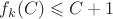 $f_k(C) \leqslant C+1$