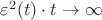 $\varepsilon^2(t)\cdot t\to\infty$