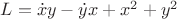 $L= \dot x y - \dot y  x+ x^2+ y^2$
