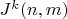 $J^k(n,m)$