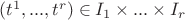$(t^1,...,t^r)\in I_1\times...\times I_r$