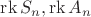 $\operatorname{rk}S_n, \operatorname{rk}A_n$