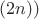 $(2n))$ $(2n))$