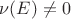 $\nu(E)\neq 0$
