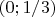$(0;1/3)$