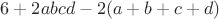 $6+2abcd-2(a+b+c+d)$