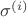 $\sigma^{(i)}$