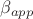 $\beta_{app}$ $\beta_{app}$
