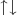 $\uparrow\downarrow$