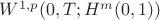 $W^{1,p}(0,T;H^m(0,1))$