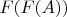 $F(F(A))$