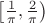 $\left[\frac 1 \pi, \frac 2 \pi\right)$