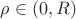 $\rho\in(0,R)$