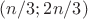 $(n/3;2n/3)$