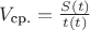$V_\text{ср.} = \frac {S(t)}{t(t)}$