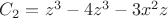 $C_2 = z^3 - 4z^3 - 3x^2 z$