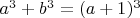$a^3+b^3=(a+1)^3$