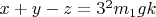 $x+y-z=3^2m_1gk$