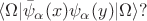 $$\langle \Omega|\bar{\psi}_\alpha(x)\psi_\alpha(y)|\Omega\rangle?$$