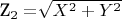 Z_2= $\sqrt{X^2+Y^2}$ $
