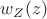 $ w_Z (z) $